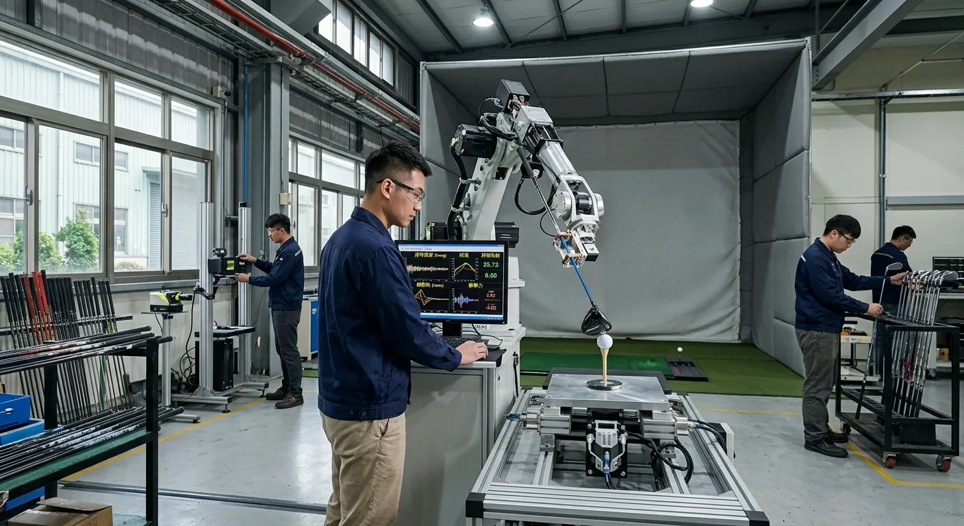 Robotic shaft testing rig with engineers